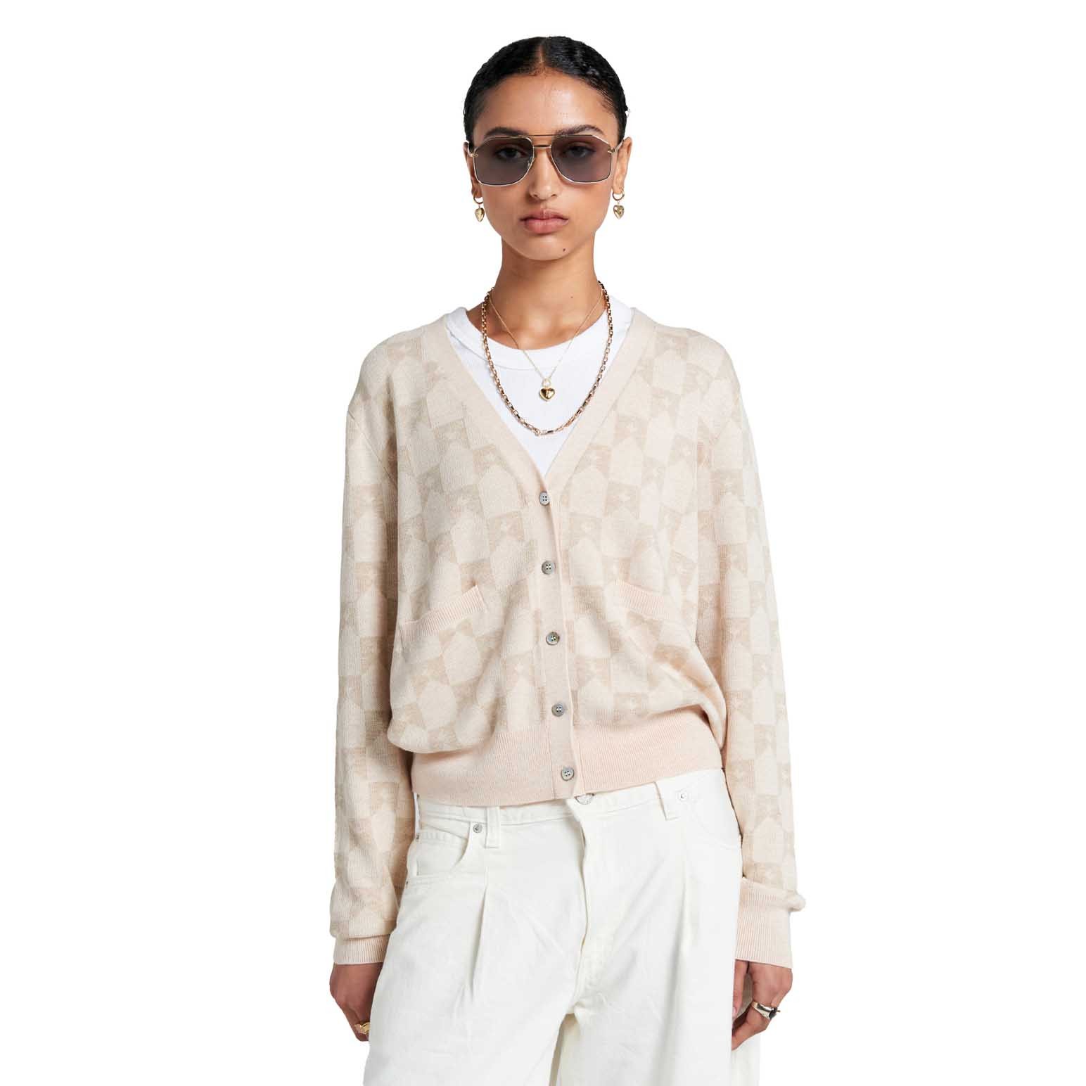 Karen Walker Monogram Knit Cardigan